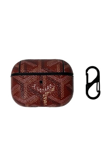 Bibilel Leather Case with Pattern for Apple AirPods Pro, Multicolor