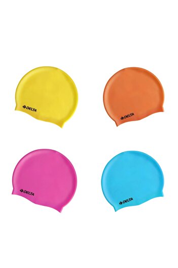 Delta Unisex 100 Pieces Silicone Swimming Cap Mixed Color Silicone Swimming Cap