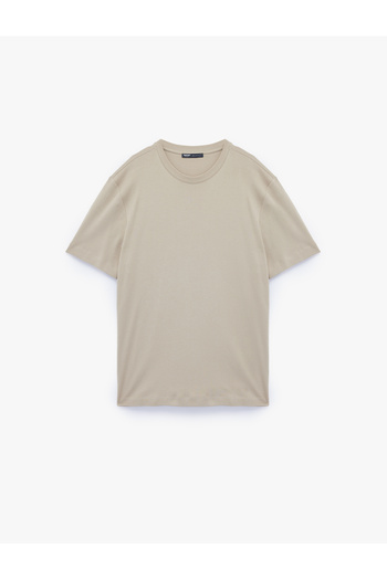 Koton Regular Fit Crew Neck Cotton Tok Fabric Short Sleeve Basic T-Shirt