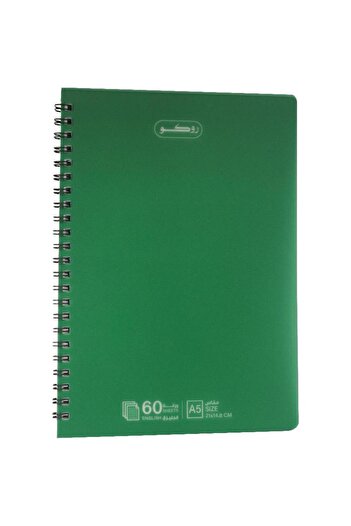 Roco Notebook, A5, 60 Sheets, Double Ruled (English), Green