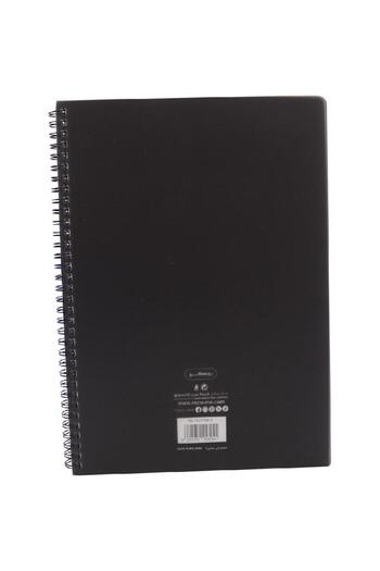 Roco Notebook, A4, 100 Sheets, Square Ruled, Black