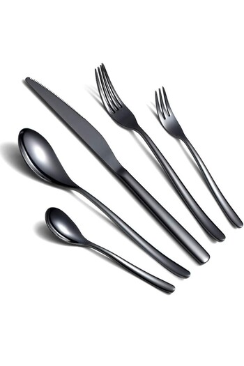 Berglander Set tacamuri din inox 30 piese, CTT271B30 negru