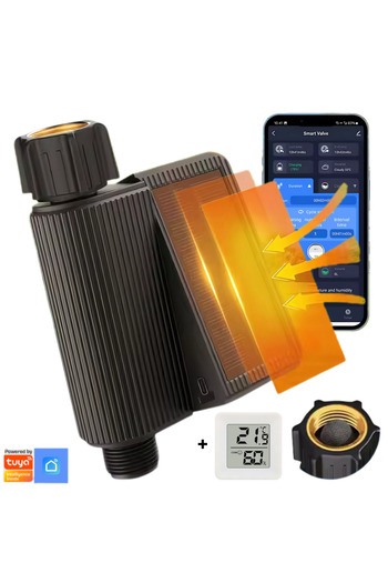 D&K WONDER Programator Irigare WiFi Solar Tuya, Smart, Udare Automată Gazon/Grădină/Seră