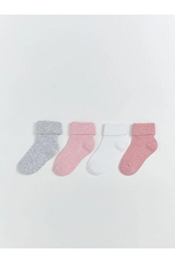 LC Waikiki Lcw Kids Basic Girl's Socks 4-Piece (W5)