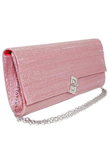 Magrot Evening Clutch Bag for Special Occasions and Parties - Shiny Red, 26 x 12 cm, 25007