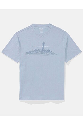 AMERICAN EAGLE Elevated Logo Graphic T-Shirt