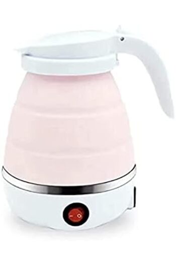 Twinkle Mart Silicone Travel Foldable Water Heater Jug (Pink)