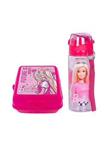topal horoz Barbie 500 ml Water Bottle and Lunch Box