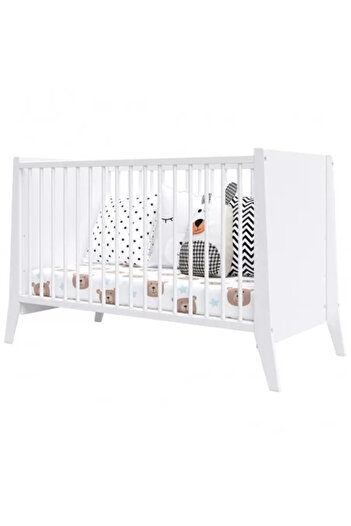 Hubners Wooden Baby Cot Cosmo 120 x 60 cm White