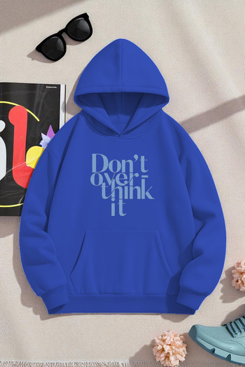 uyguntarz Unisex Dont over Think Design Printed Sweatshirt