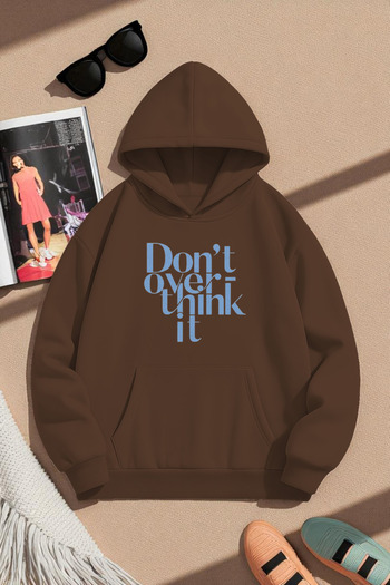 uyguntarz Unisex Dont over Think Design Printed Sweatshirt