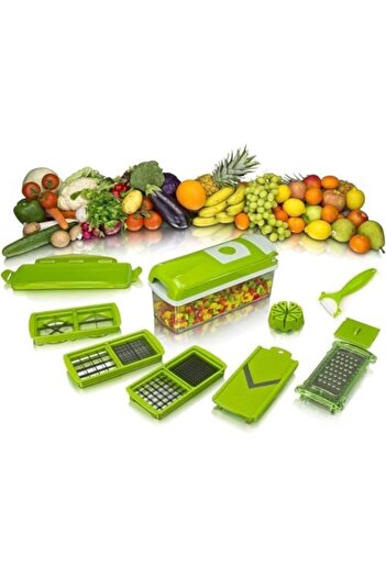 SUKILO 12-in-1 Vegetable Cutter – Multifunction Chopper, Grater, Slicer, Dicer, Peeler, Julienne &