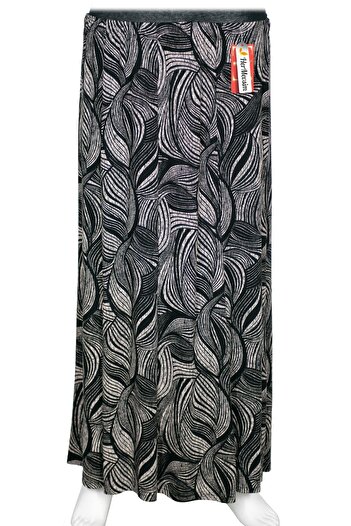HESNA Women's Betül 8 Piece Elastic Unlined Black Skirt Pattern 48