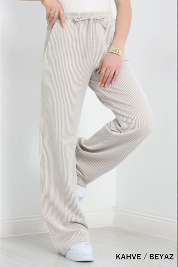 Kezban Tekstil Waterway STRIPED Ελαστικό Παντελόνι με ΤΣΕΠΗ