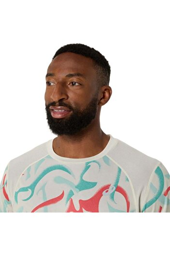 Asics ,road All Over Print Ss Top Erkek Tişört