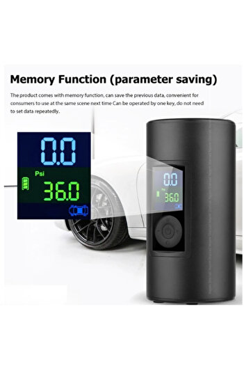 Generic Portable Digital Tire Inflator Electric Air Pump for Car, Bike, Motorcycle, Ball