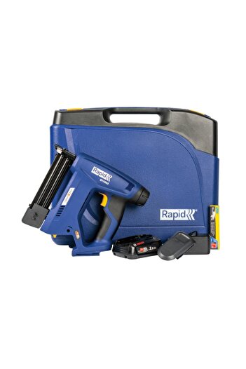 Rapid Staple gun set with battery and charger BTX553, functional with No.53 staples and No.8 nails,