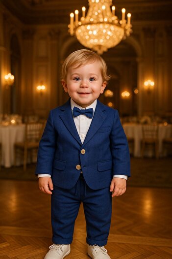 Pollito Baby Boy Jacket 4 Piece Set