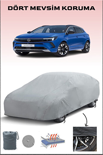 Breen Gray Opel Grandland Car Tarpaulin