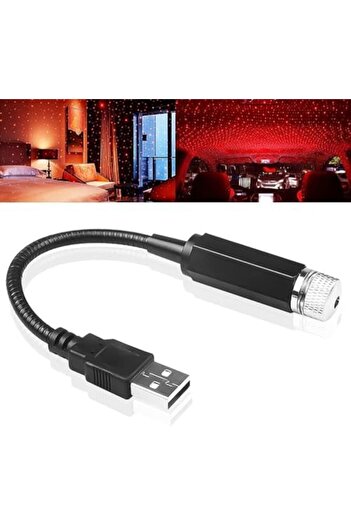 SUKILO USB Car Star Light Projector, Interior Ambient Night Light, Decorative Roof LED Galaxy Lamp f