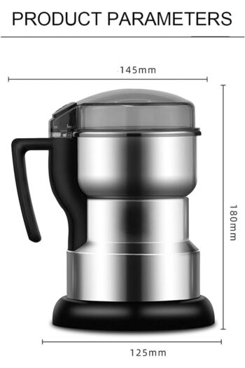 SUKILO Electric Coffee Grinder Machine for Home, Multifunctional Stainless Steel Grinder for Coffee,