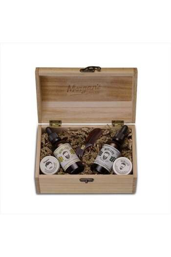 Morgan's Pomade Morgan's Wooden Beard Oil Combo Chest Beard Care Set