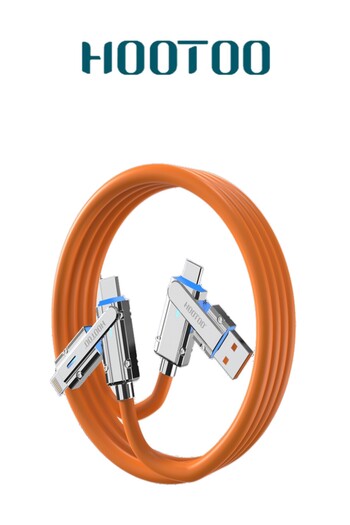 HooToo 2-in-2 100W Cable – Incredible Charging Speed with an Innovative and Durable Design
