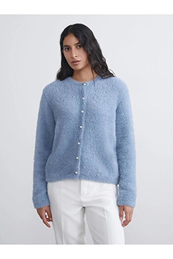 LC Waikiki Lcw Modest Crew Neck Women's Knitwear Cardigan (W5)