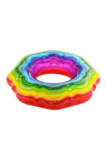 BESTWAY Rainbow-Colored Tubular Swimming Float 1.15m Model 26-36163