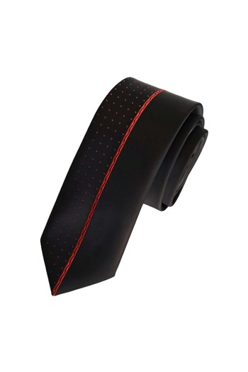 Exve Exclusive Red Polka Dot Special Design Panel Cut Slim Fashion Slim Tie