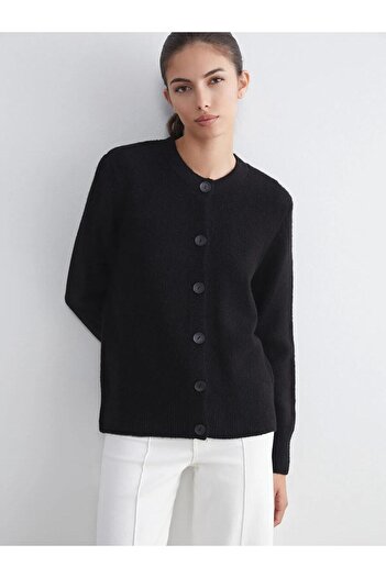 LC Waikiki Lcwaikiki Classic Crew Neck Women's Knitwear Cardigan (W5)