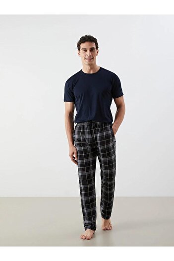 LC Waikiki Standard Pattern Plaid Men's Pajama Bottom (W5)