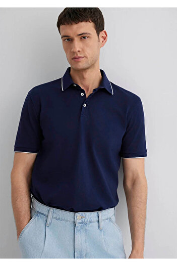 Mavi Regular Fit Navy Blue Men's Polo Neck T-Shirt M0611902-84371