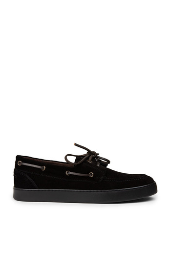 Deery Men's Genuine Suede Black Casual Marine Shoes