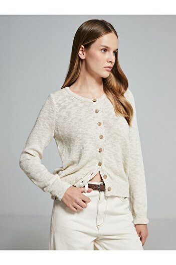 LC Waikiki Crew Neck Women's Knitwear Cardigan