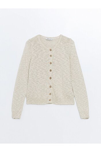 LC Waikiki Crew Neck Women's Knitwear Cardigan