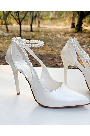 Modavien Women's 11 cm Bridal Shoes with Pearls