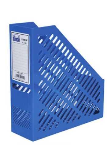 LEENO Blue Mesh Vertical File Organizer - Blue Magazine Holder