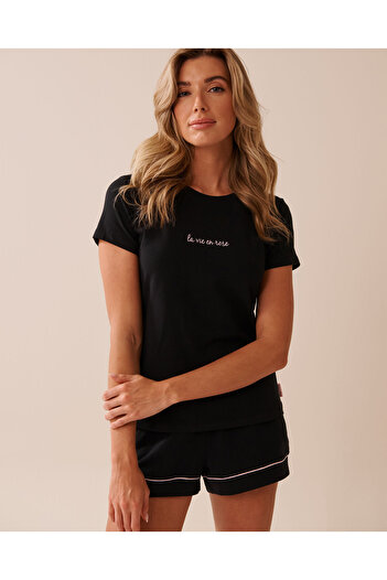 La Vie en Rose Cotton T-shirt