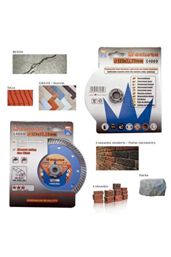 richmann Δίσκος diamantat turbo, beton, taiere umeda si uscata, 125 mm/22,23 mm,