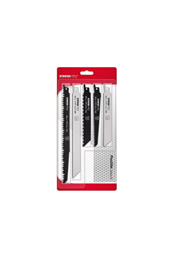 Strend Pro Blade, Saw Blade, Saber Type, for Wood and Metal, HCS, BIM, Set of 5 pcs, Strend Pro