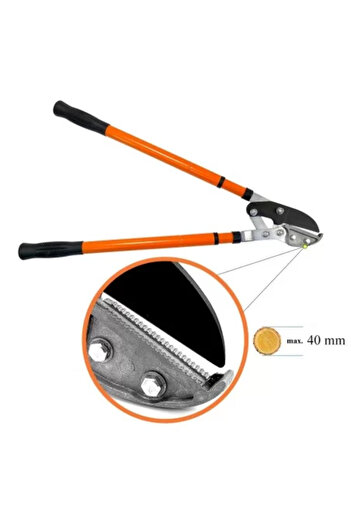 Strend Pro Nůžky na větve, kovadlinkový typ, 40 mm, teleskopická rukojeť 65-100 cm