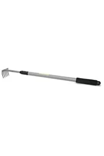 Strend Pro Zahradní hrábě na listí, rukojeť ze skelných vláken, 14 zubů, 150 cm