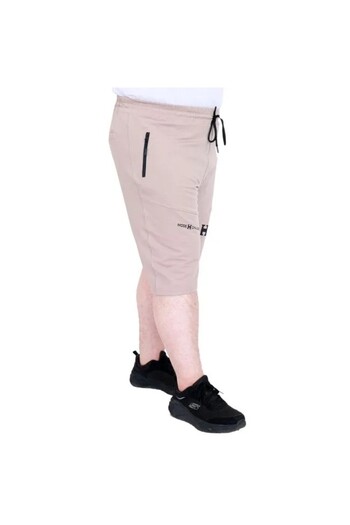 cusseli Plus Size Men's Shorts 2 Thread Piece U25504 Gray