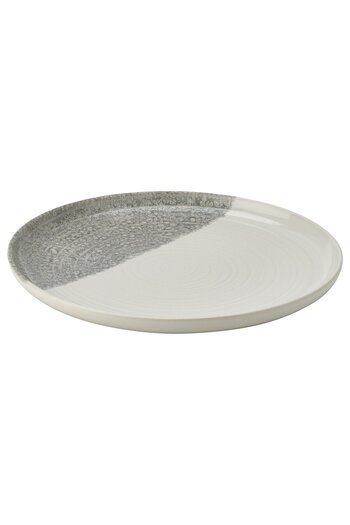 IKEA KRUSTISTEL Plate, Pattern/Gray, 25 cm
