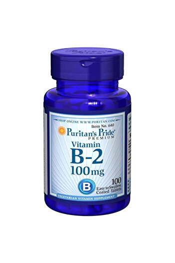 Puritans Pride B-2, 100 Mg Tab, 100 Tablets