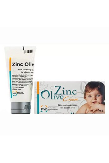 ZİNC Olive for Treating Skin Irritation and Wounds, Cream, 75 gm