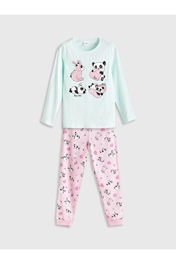 LC Waikiki Σετ πιτζάμες για κορίτσια LCW Kids Crew Neck (W5)