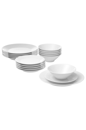 IKEA 365+ 18-Piece Dinnerware Set, White