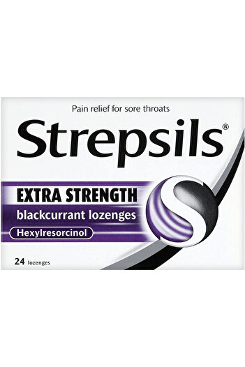 STREPSİLS Lozenges Extra Blackcurrant 24